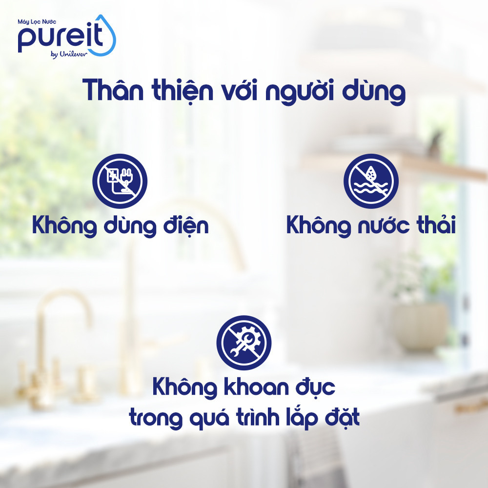 Lõi lọc Pureit chuyển màu theo thời gian sử dụng