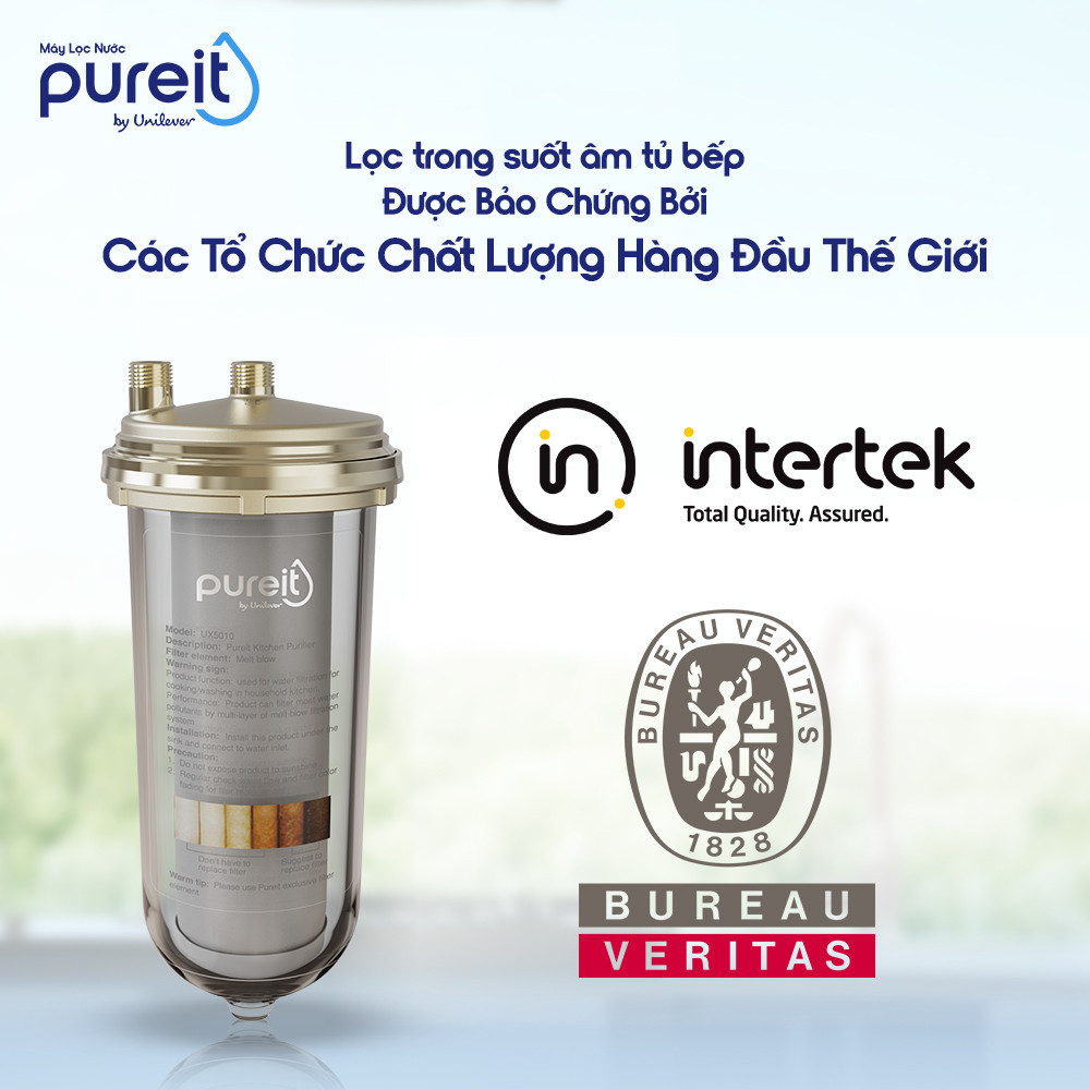 Chứng nhận quốc tế của Lọc Thô Pureit