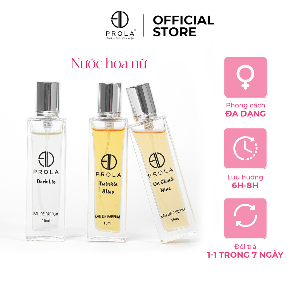 Mô tả Nước hoa nữ PROLA lưu hương lâu, ngọt ngào, quyến rũ thích hợp đi làm, đi học, đi hẹn hò - 15ml - 1