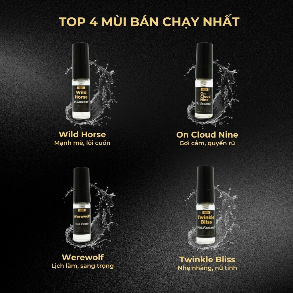 Mô tả Nước Hoa Chính Hãng PROLA Mini Nam Nữ Thơm Lâu Nhẹ Nhàng Cuốn Hút 3 ml - 21 Mùi Hương - 1