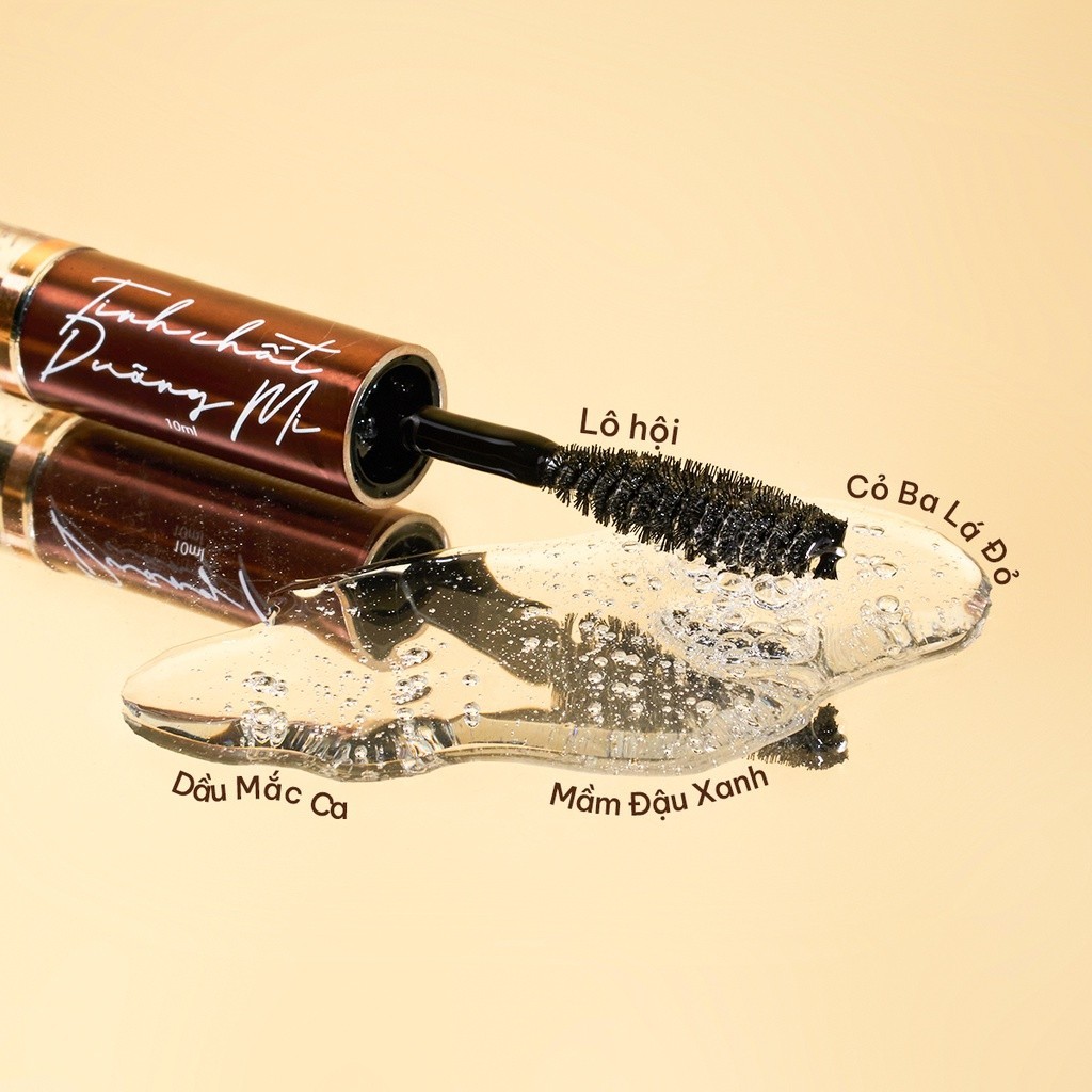Mô tả Tinh chất dưỡng mi dài cong chỉ sau 2 TUẦN MACALAND 5ml/10ml từ Mầm Đậu Xanh, Cỏ Ba Lá Đỏ, Dầu Mắc Ca - 5