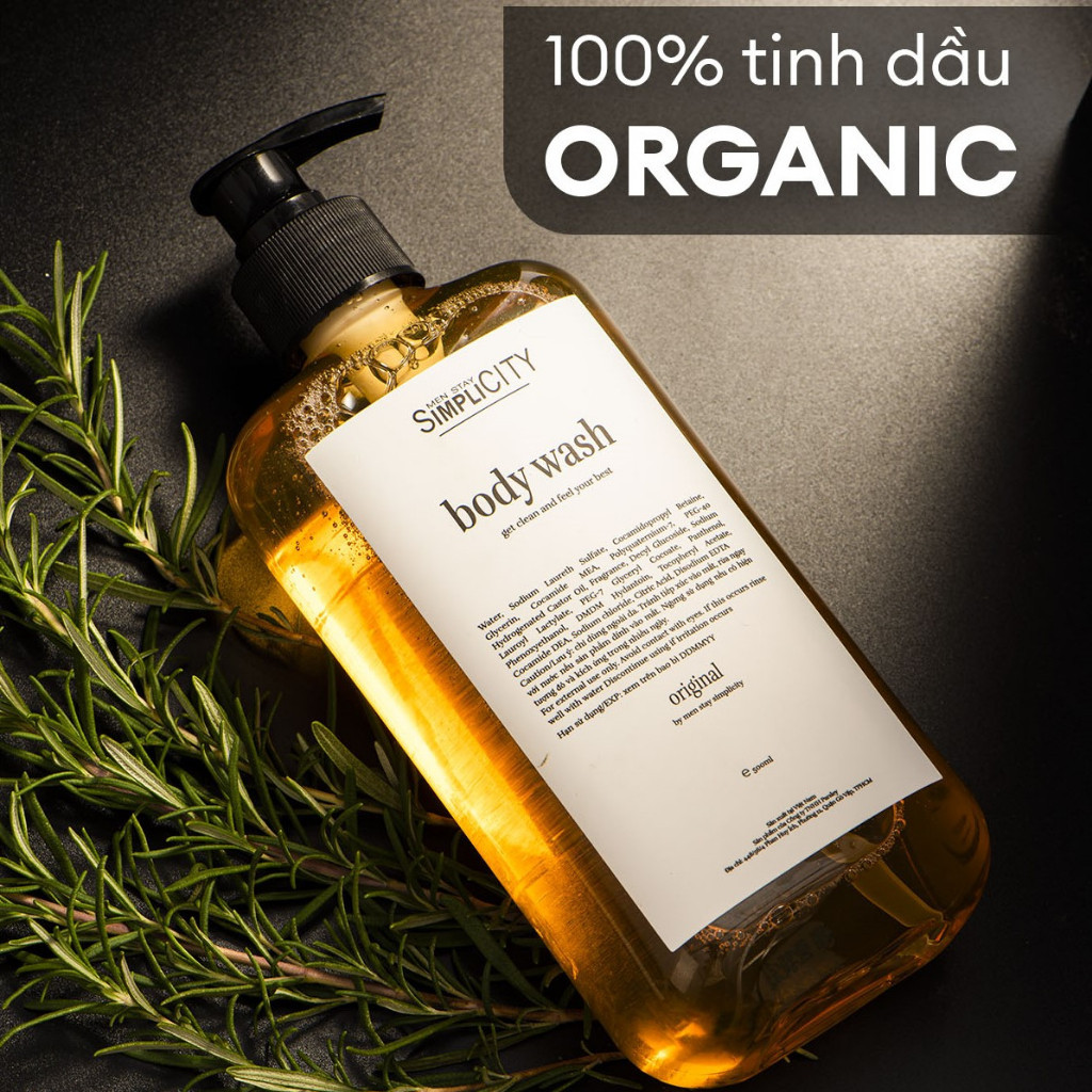 Bộ sản phẩm tắm sạch toàn thân cho nam: Sữa tắm 500ml và Dung dịch vệ sinh  nam 80ml Men Stay Simplicity | Shopee Việt Nam