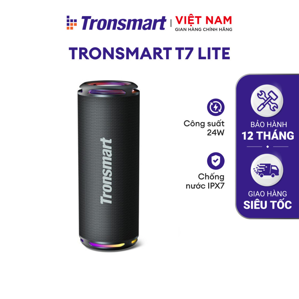 Mô tả Loa Bluetooth Tronsmart T7 Lite V5.3 | Công suất 24W | Chống nước IPX7 | Pin 4000mAh | Bảo hành 12 tháng - 1