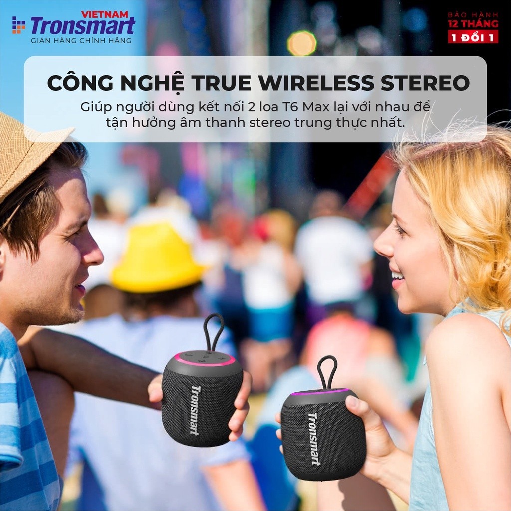 Mô tả Loa Bluetooth Tronsmart T7 Mini V5.3 | Công suất 15W | 18h chơi nhạc | Hỗ trợ thẻ nhớ | Bảo hành 12 Tháng - 4