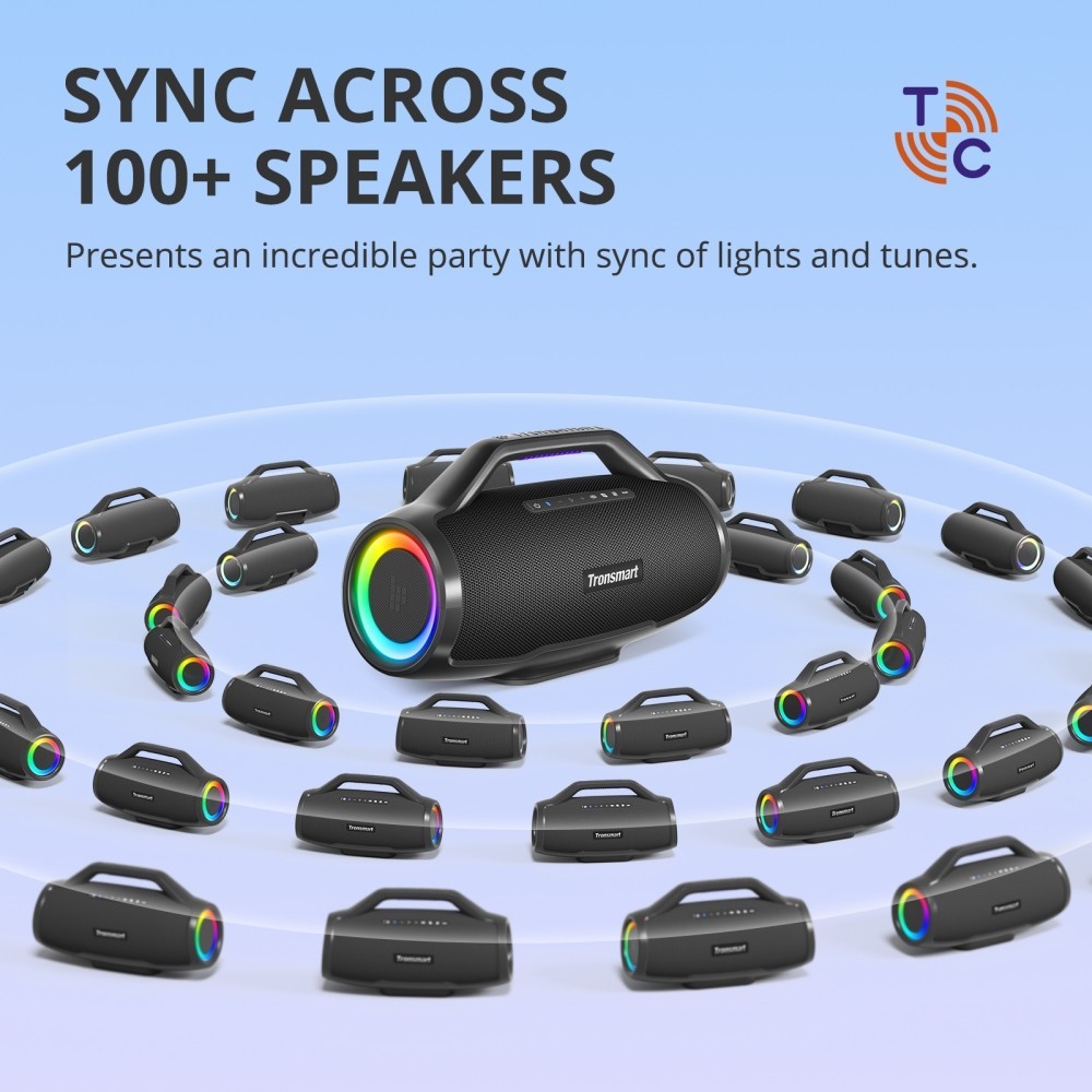 Kết nối 100 loa Tronsmart Bang Max