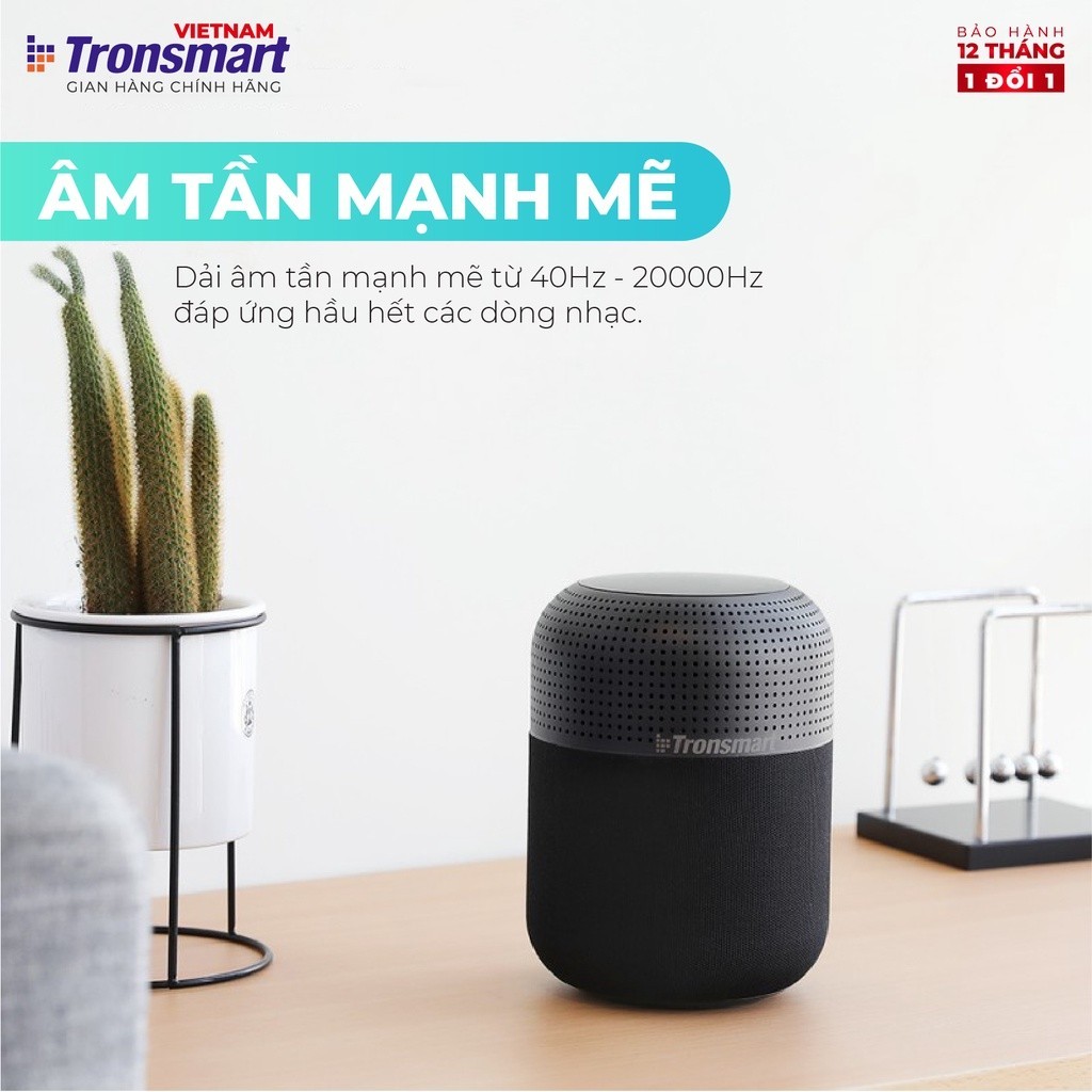 Mô tả Loa Bluetooth Tronsmart Element T6 Max | Công suất 60W | Âm thanh vòm 360° | 20H phát nhạc | Bảo hành 12 tháng - 4