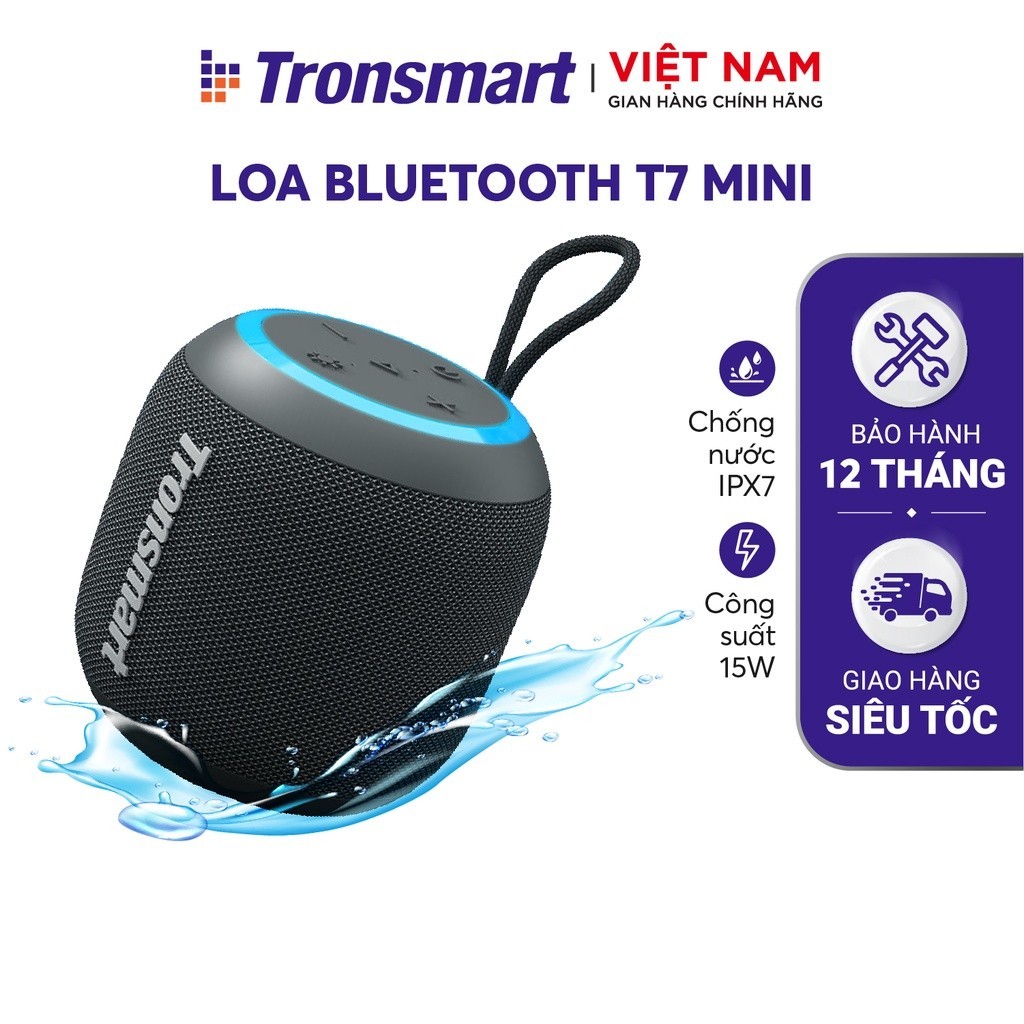 Mô tả Loa Bluetooth Tronsmart T6 Mini Upgraded V5.3 | Công suất 15W | Âm thanh 360° | Kháng nước IPX6 | BH 12 tháng - 8