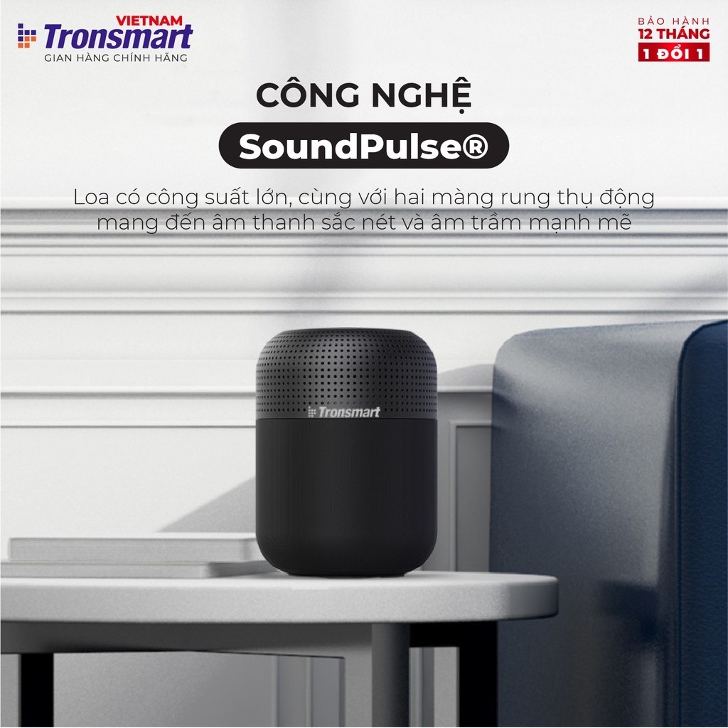 Mô tả Loa Bluetooth Tronsmart Element T6 Max | Công suất 60W | Âm thanh vòm 360° | 20H phát nhạc | Bảo hành 12 tháng - 6