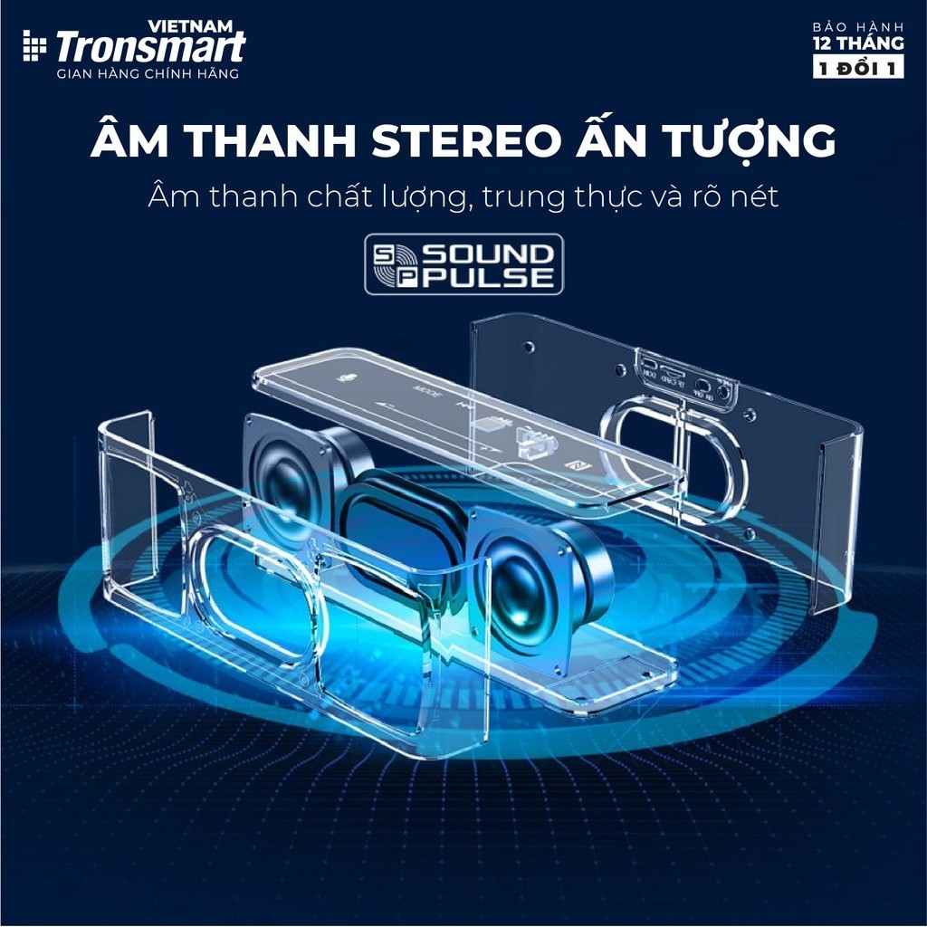 Mô tả Loa Bluetooth Tronsmart Element Mega | Công suất 40W | Công nghệ âm thanh 3D | 15h chơi nhạc | Bảo Hành 12 tháng - 1