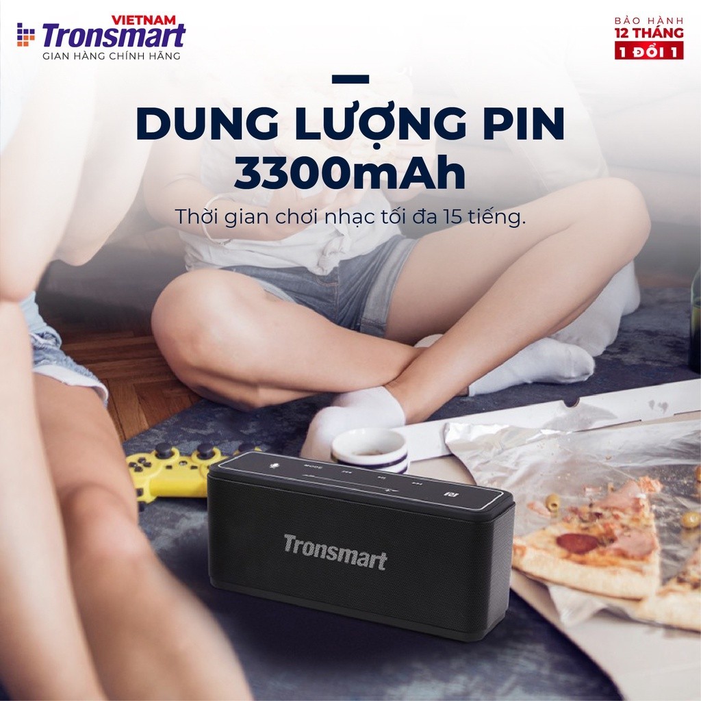 Mô tả Loa Bluetooth Tronsmart Element Mega | Công suất 40W | Công nghệ âm thanh 3D | 15h chơi nhạc | Bảo Hành 12 tháng - 4