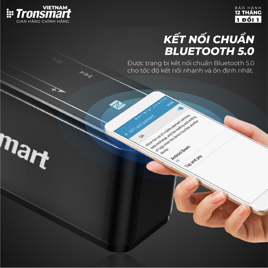 Mô tả Loa Bluetooth Tronsmart Element Mega | Công suất 40W | Công nghệ âm thanh 3D | 15h chơi nhạc | Bảo Hành 12 tháng - 5