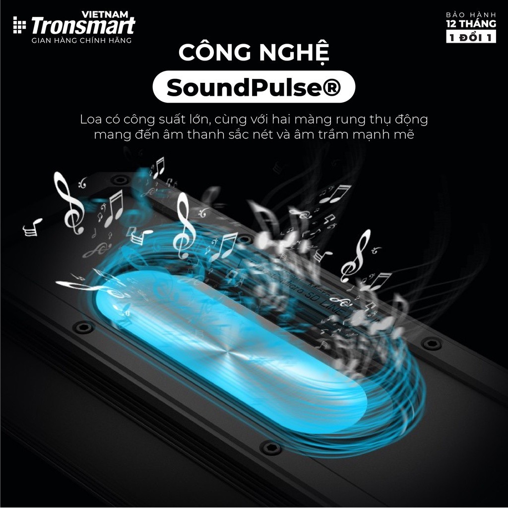Mô tả Loa Bluetooth Tronsmart Element Force+ Công suất 40W | 15H chơi nhạc | 3 chế độ Bass | Bảo hành 12 tháng - 6