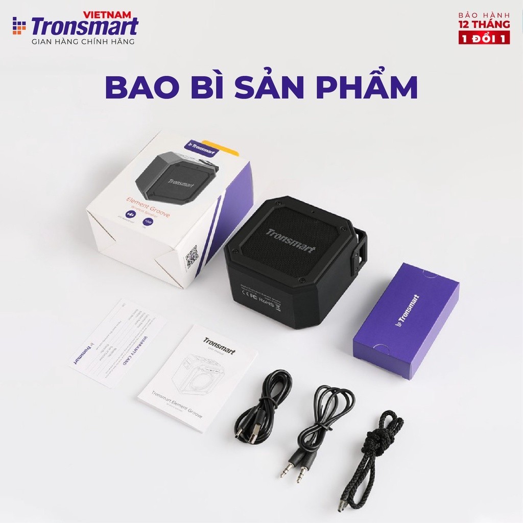 Mô tả Loa Bluetooth Tronsmart Groove V5.0/ Groove 2 V5.3 | Chống nước IPX7 | 18H chơi nhạc | Chế độ EQ kép | Bảo hành 12 tháng - 9