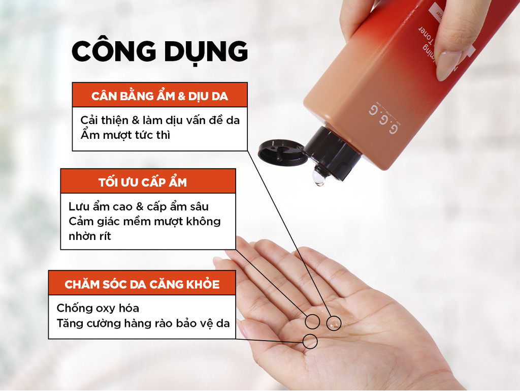 Mô tả [KOL LIVE] Toner Nấm Không Cồn Cấp ẩm Dịu Da Tức Thì - G.G.G Calming Mushroom Toner 200ml - 3