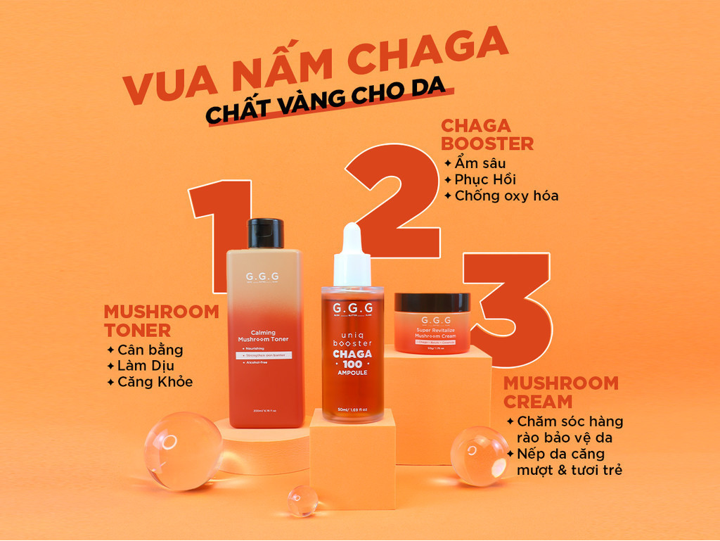 Mô tả [KOL LIVE] Toner Nấm Không Cồn Cấp ẩm Dịu Da Tức Thì - G.G.G Calming Mushroom Toner 200ml - 7