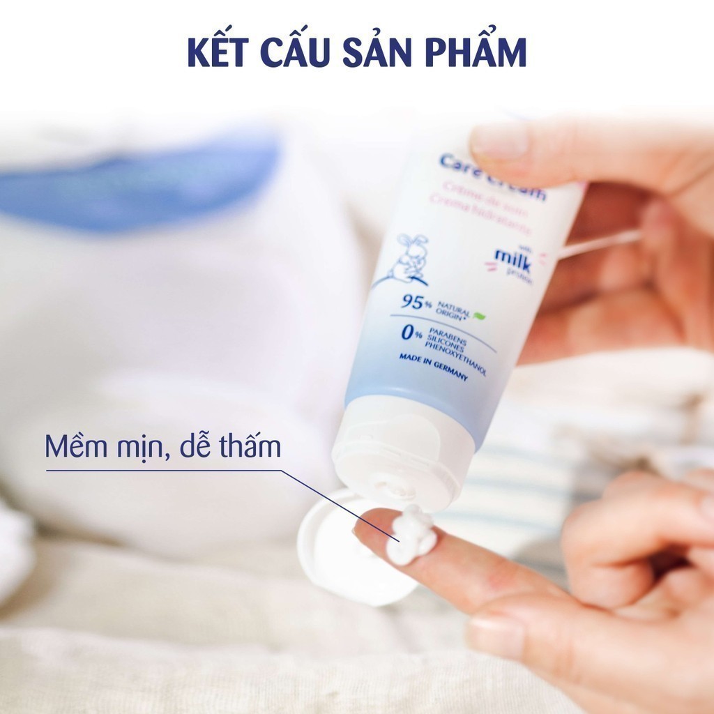Mô tả Kem dưỡng ẩm Sanosan Baby với protein sữa thủy phân 0M+ 100ml - 3
