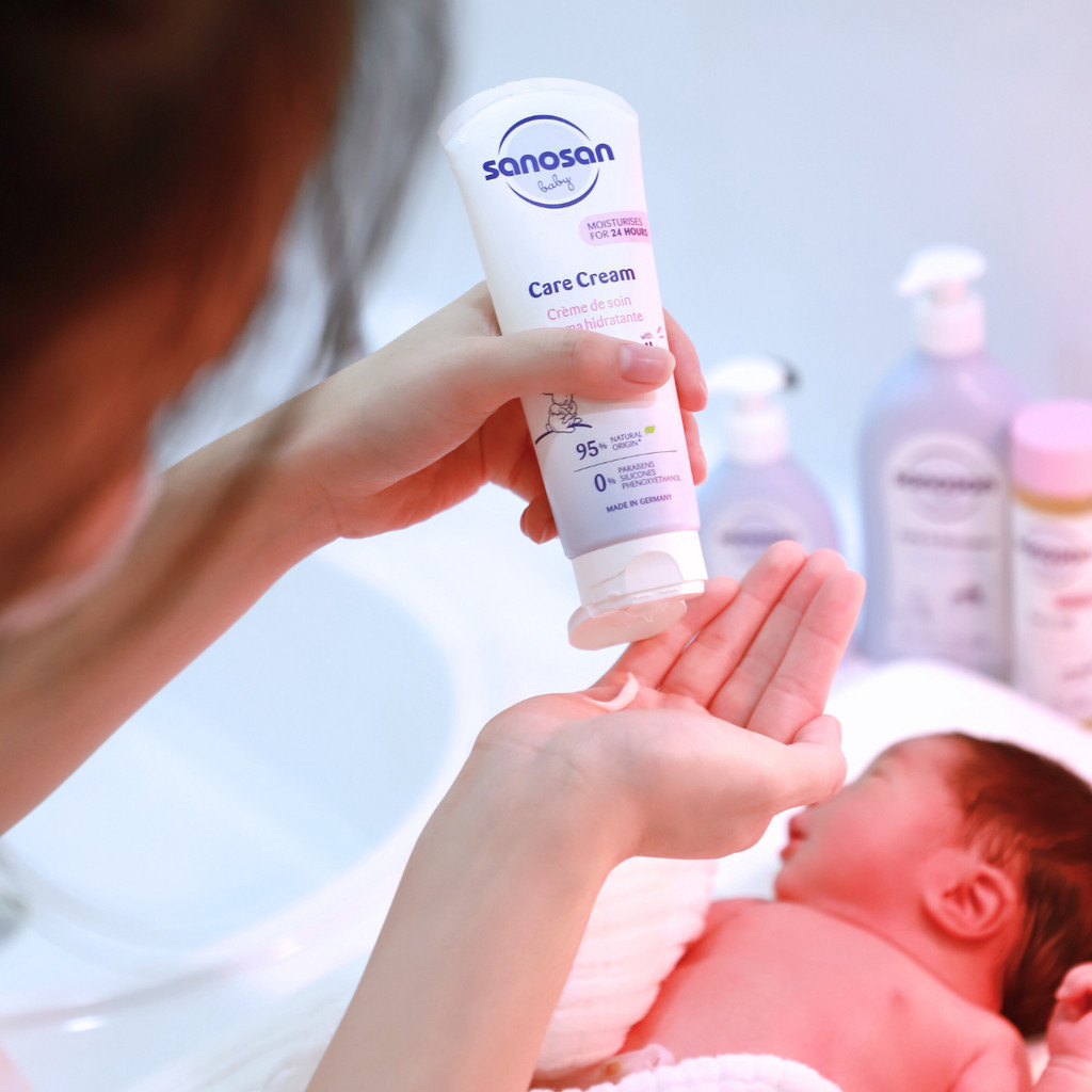 Mô tả Kem dưỡng ẩm Sanosan Baby với protein sữa thủy phân 0M+ 100ml - 8