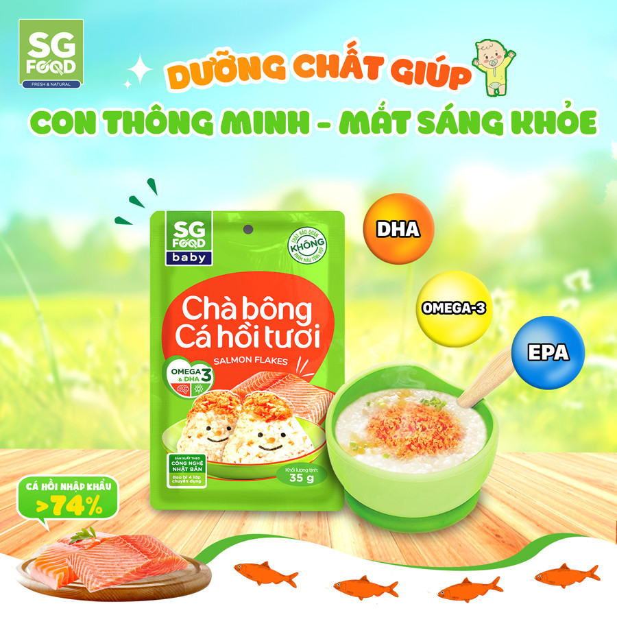 Mô tả Chà bông Cá hồi tươi ngon cao cấp SGFood 35g - 1