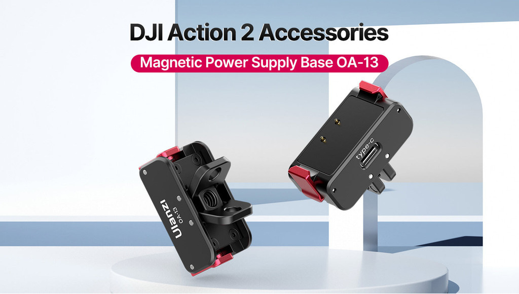 Ulanzi OA-13 bộ đế từ tính tích hợp tính năng sạc dành cho DJI Action 2 | Shopee Việt Nam