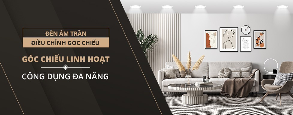 Mô tả Đèn LED âm trần Downlight Chỉnh góc - Spotlight Panasonic Công suất (5W,7W) lỗ khoét phi 80mm - 1