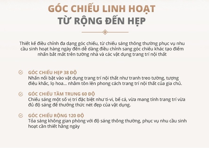 Mô tả Đèn LED âm trần Downlight Chỉnh góc - Spotlight Panasonic Công suất (5W,7W) lỗ khoét phi 80mm - 4