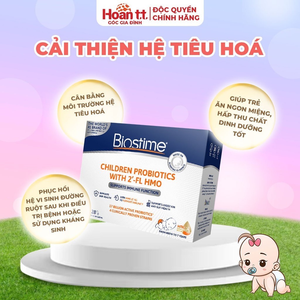 Mô tả Men Vi Sinh Hỗ Trợ Tiêu Hóa Cho Bé Biostime - Men Bổ Sung Lợi Khuẩn ProBiotic - Men Tiêu Hóa Cho Trẻ - 1