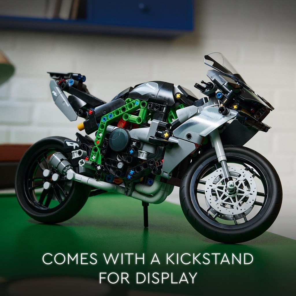 Mô tả LEGO TECHNIC 42170 Đồ chơi lắp ráp Xe mô tô thể thao Kawasaki Ninja H2®R (643 chi tiết) - 5