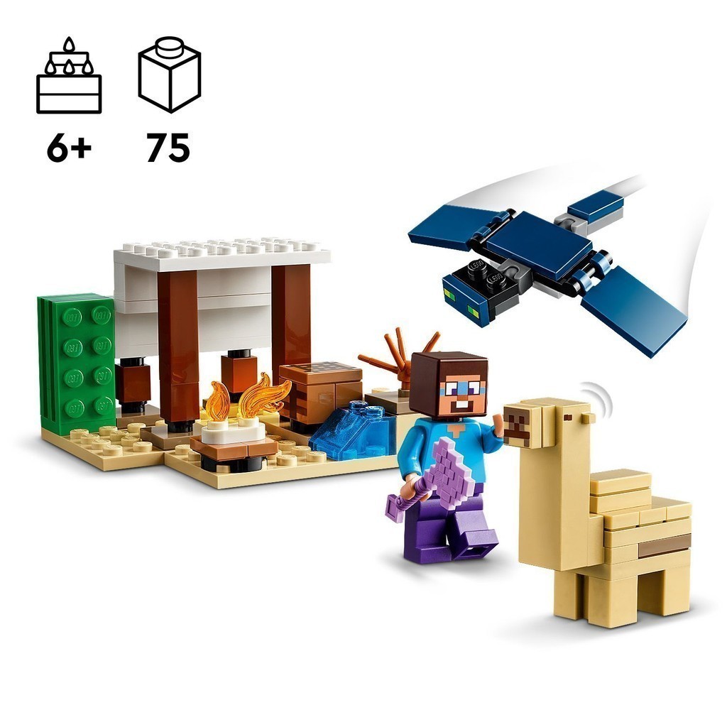 Mô tả LEGO MINECRAFT 21251 Đồ chơi lắp ráp Chuyến thám hiểm đền thờ sa mạc của Steve (75 chi tiết) - 6