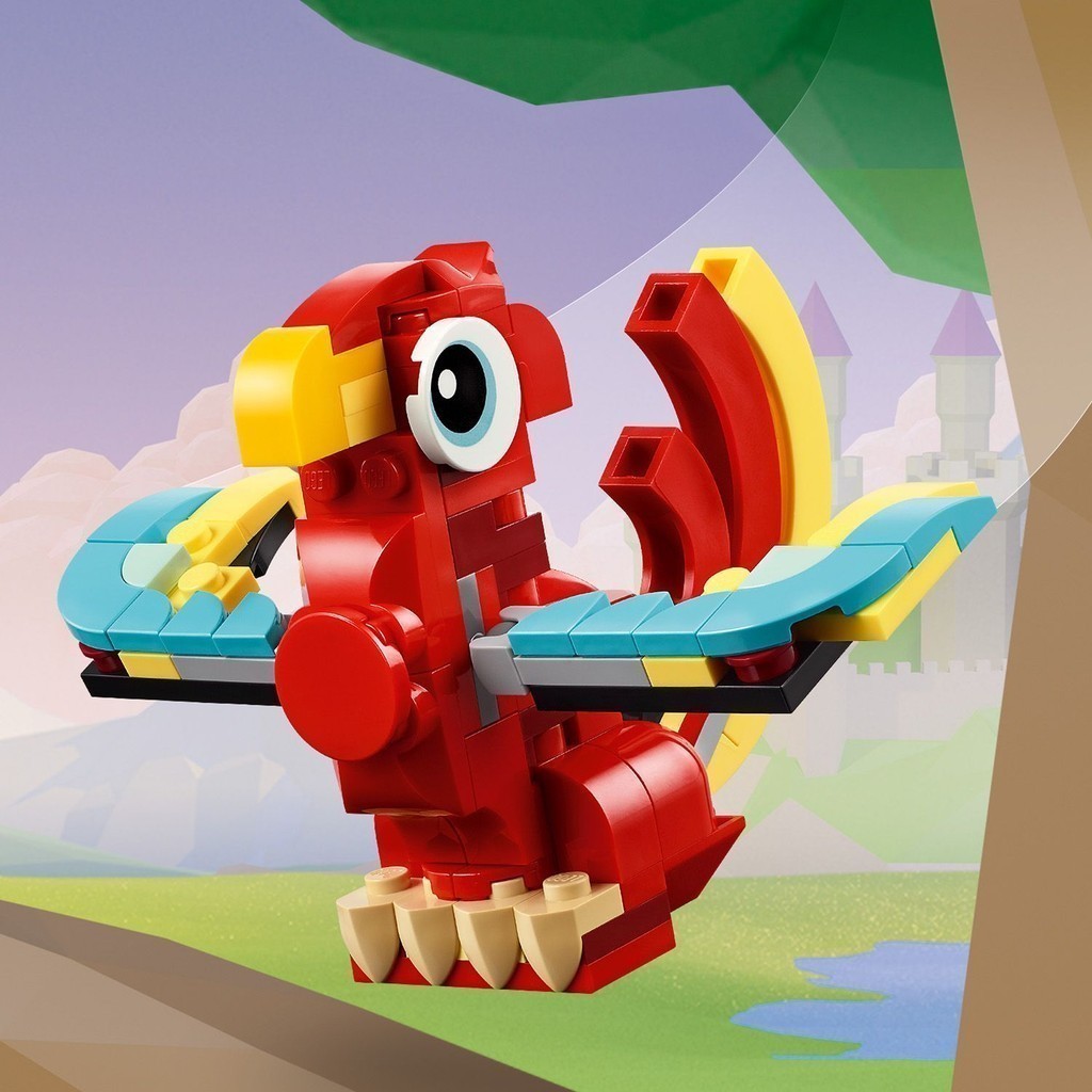 Mô tả LEGO CREATOR 31145 Đồ chơi lắp ráp Rồng đỏ may mắn (149 chi tiết) - 5