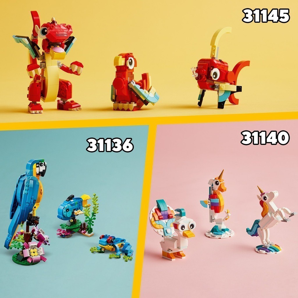 Mô tả LEGO CREATOR 31145 Đồ chơi lắp ráp Rồng đỏ may mắn (149 chi tiết) - 7