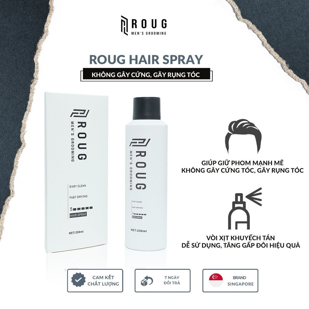 [TẶNG XỊT TẠO PHỒNG] Sáp Vuốt tóc ROUG | Sáp vuốt tóc Matte Clay, Matt ...