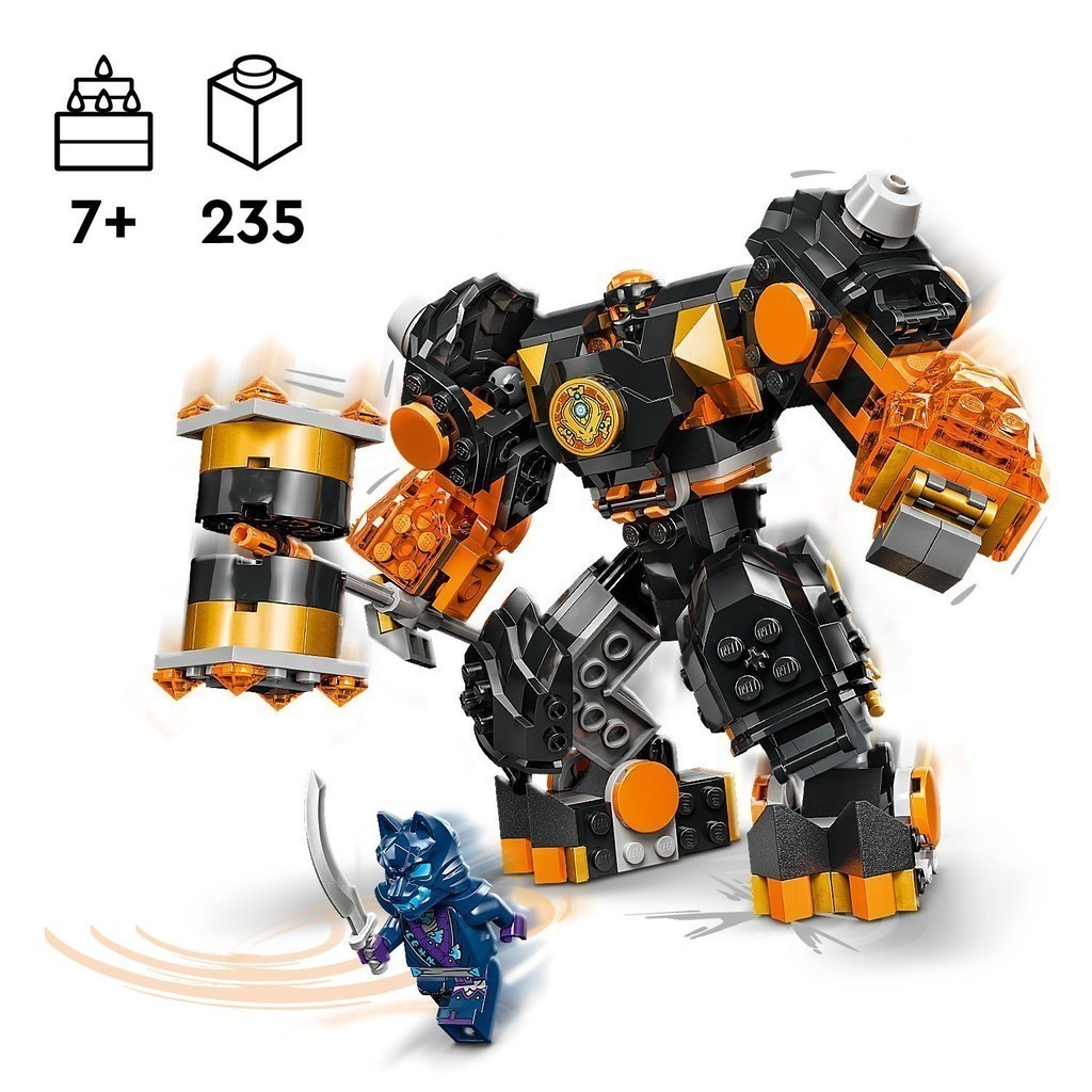 Mô tả LEGO NINJAGO 71806 Đồ chơi lắp ráp Chiến giáp của Cole (235 chi tiết) - 2