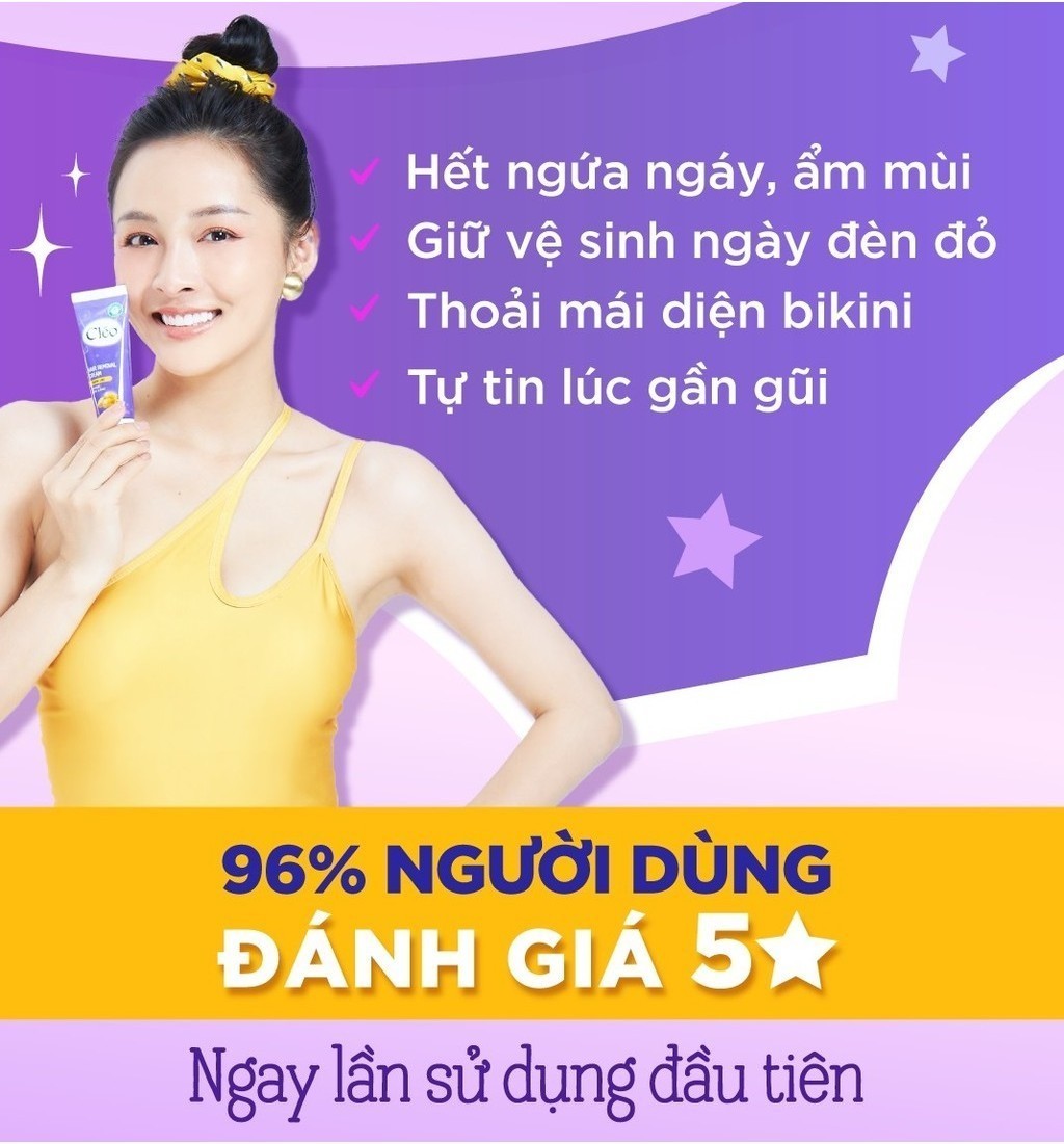 Mô tả Bộ kem tẩy lông Cleo 50g cho viền bikini và kem tẩy lông nách Cleo 50g cho da nhạy cảm - 4