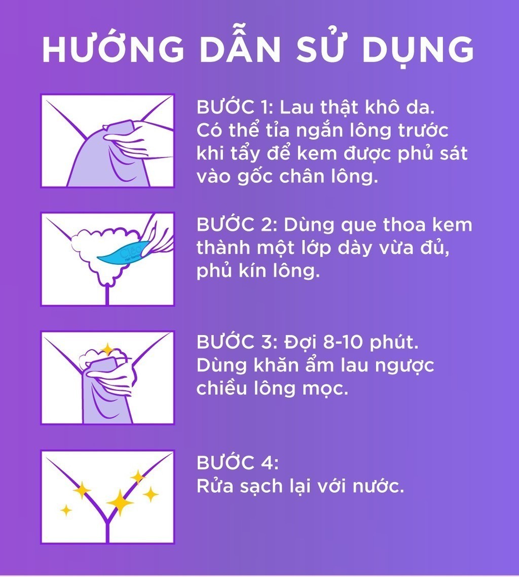 Mô tả Bộ kem tẩy lông Cleo 50g cho viền bikini và kem tẩy lông nách Cleo 50g cho da nhạy cảm - 5