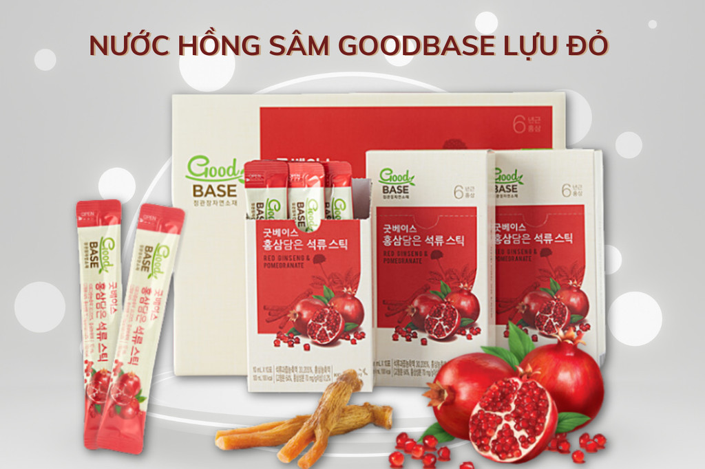 Mô tả Nước Hồng Sâm Hàn Quốc Goodbase Lựu Đỏ KGC Jung Kwan Jang (10ml x 10 gói) - 1