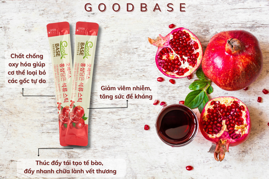 Mô tả Nước Hồng Sâm Hàn Quốc Goodbase Lựu Đỏ KGC Jung Kwan Jang (10ml x 10 gói) - 3