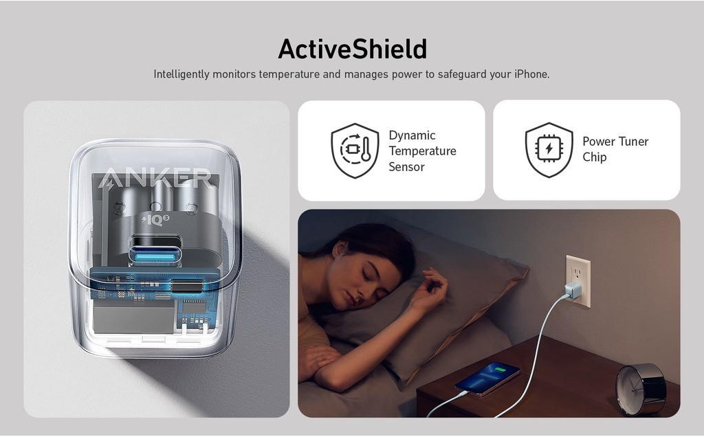 Mô tả Sạc ANKER 511 Nano Pro 20W A2637 1 cổng USB-C PiQ 3.0 tương thích PD - A2637 - 2