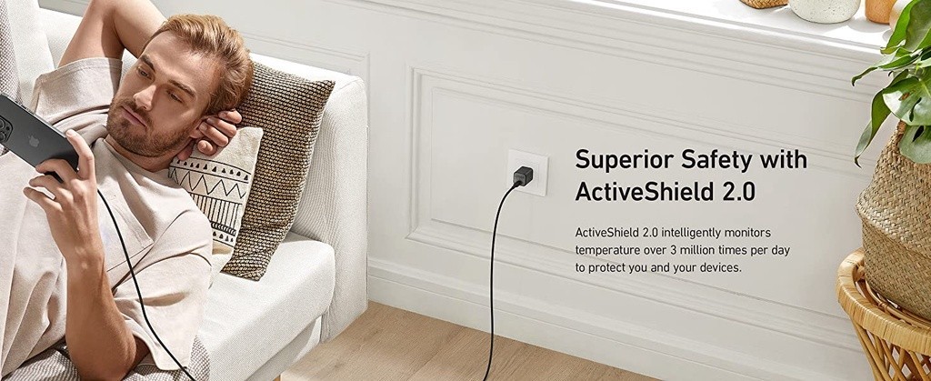 Mô tả Sạc ANKER 511 Nano 3 30W 1 cổng USB-C PiQ 3.0 tương thích PD - A2147 - Hỗ trợ sạc nhanh từ iPhone 8 series trở lên. - 5
