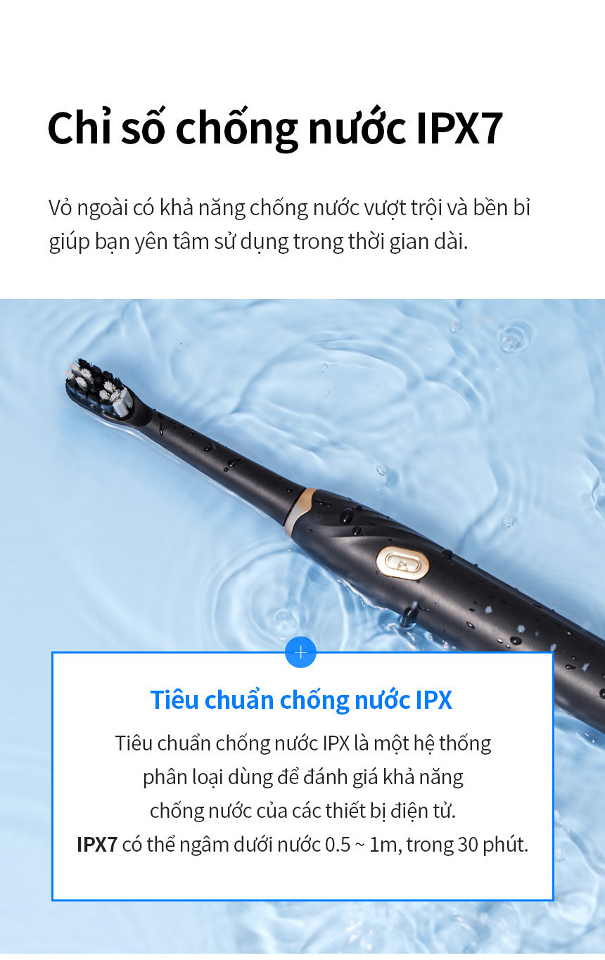 Toàn bộ phụ kiện bàn chải điện Lock&Lock ENR321BLK