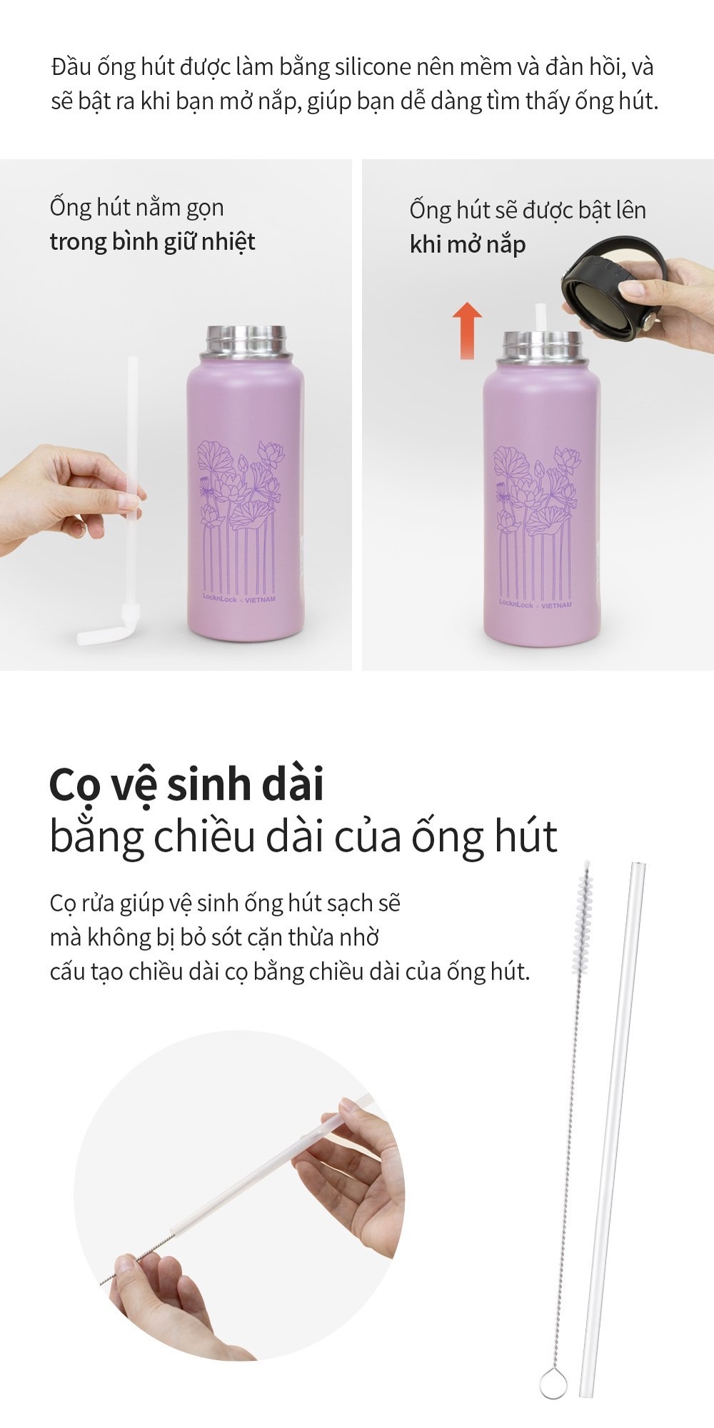 Mô tả Bình giữ nhiệt Lock&Lock bằng thép không rỉ Riga Tumbler Vietnam Edition 897ml (4 phiên bản) LHC4160 - 9