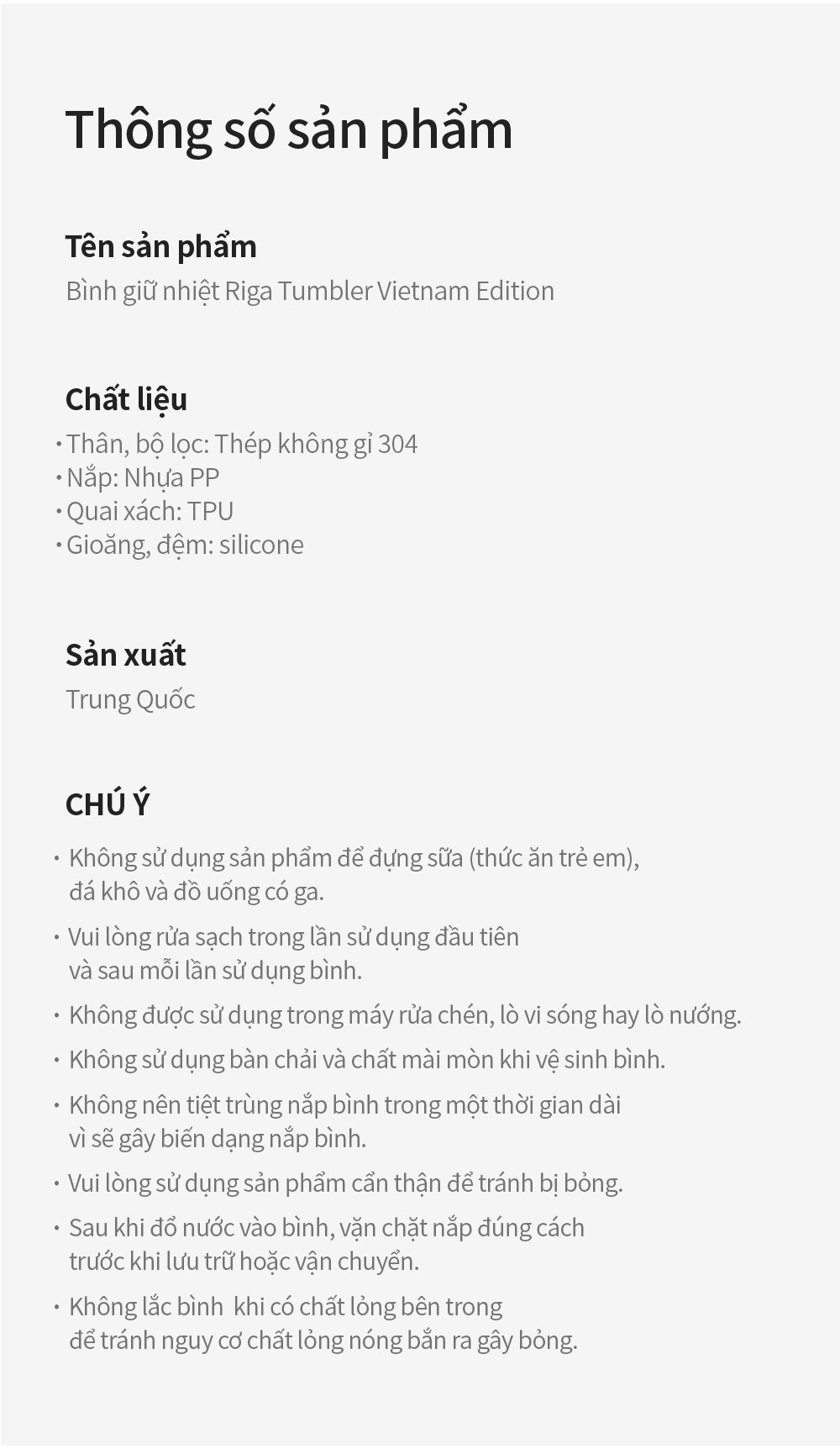 Mô tả Bình giữ nhiệt Lock&Lock bằng thép không rỉ Riga Tumbler Vietnam Edition 897ml (4 phiên bản) LHC4160 - 12