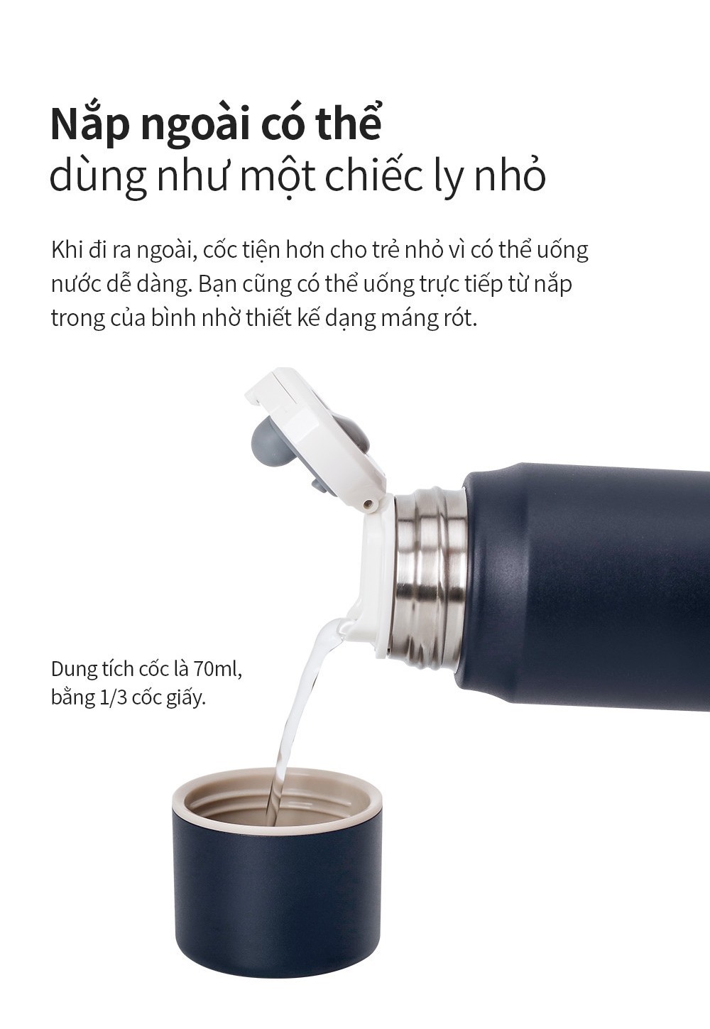 Mô tả Bình giữ nhiệt Lock&Lock Maman cup vacuum 505ml LHC1487 (Hồng, Xám, Xanh) - 4