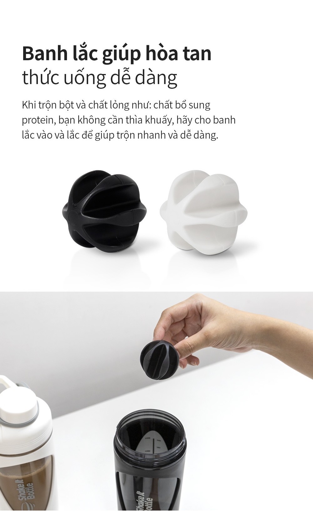 Mô tả Bình lắc BALANCE SHAKE IT Lock&Lock 800ml HAP949 2 màu ( trắng,đen ) - 6