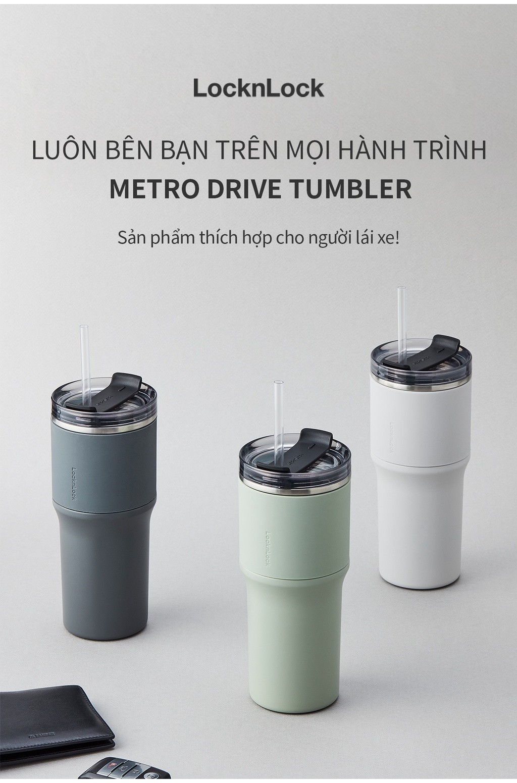 Bình giữ nhiệt Lock&Lock Metro Drive LHC4277S