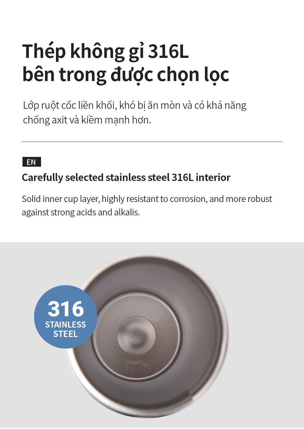 Mô tả Bình giữ nhiệt Lock&Lock Energetic one-touch thép không gỉ 316L 550ml và 400ml - LHC3249 (4 màu) - 7