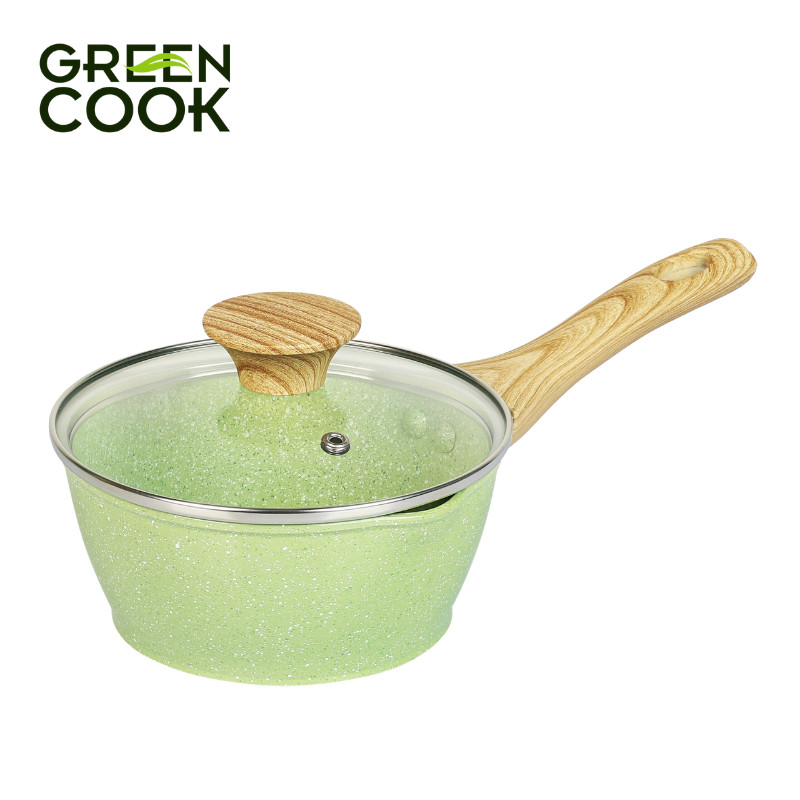 Mô tả Nồi đúc men đá ceramic miệng rót đáy từ 9 lớp chống dính PFOA free Green Cook - 2