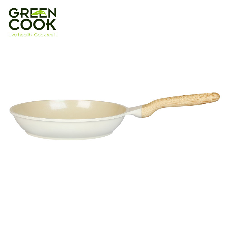 Mô tả Chảo đúc cạn đáy từ GCP233 chống dính PFOA free men gốm IVORY Green Cook - 2