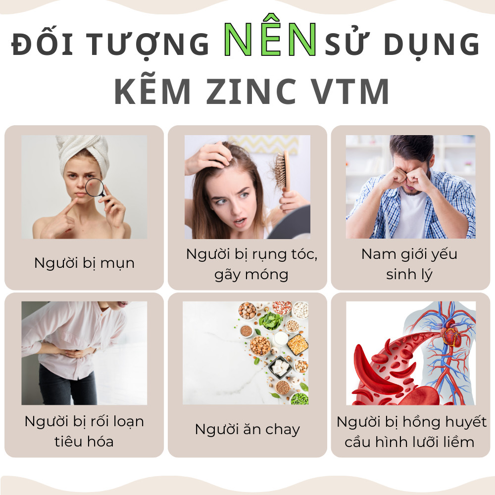 Mô tả Viên uống VTM bổ sung Kẽm ZinC hỗ trợ tăng cường sức đề kháng - 5