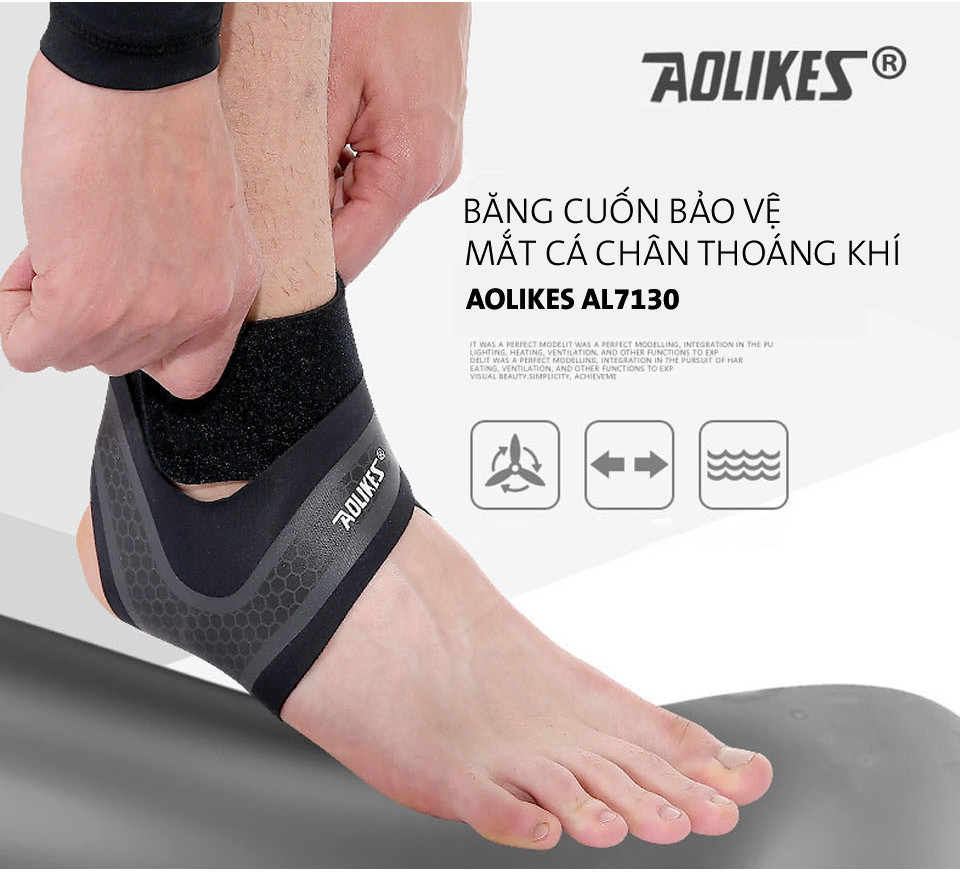 Mô tả Băng quấn bảo vệ mắt cá chân cổ chân Aolikes khi tập luyện chơi thể thao - 1