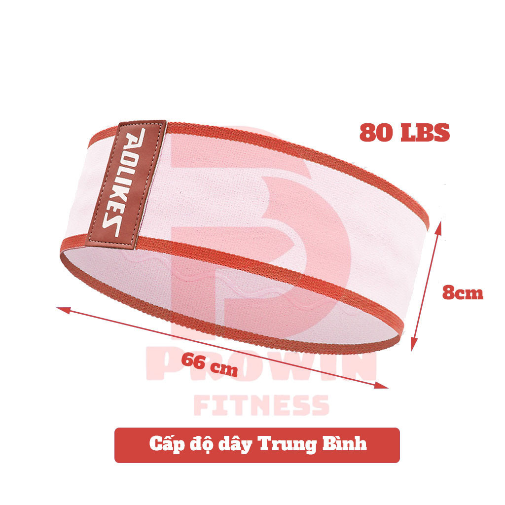 Mô tả Dây kháng lực miniband vải Aolikes version 2024 hỗ trợ tập gym yoga mông đùi, chất liệu vải cao su - 5